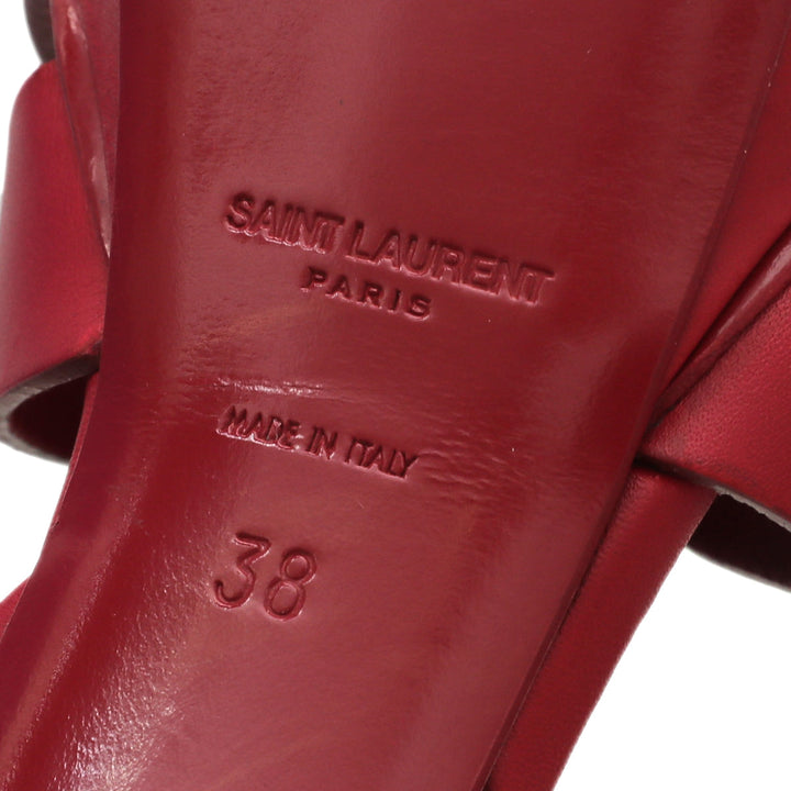 YSL Red Tribute Sandal 38