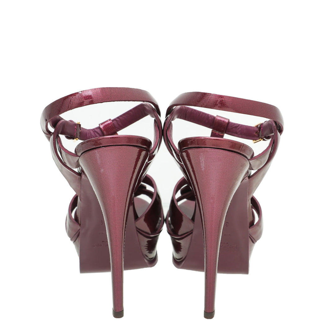 YSL Wine Tribute Sandal 39.5