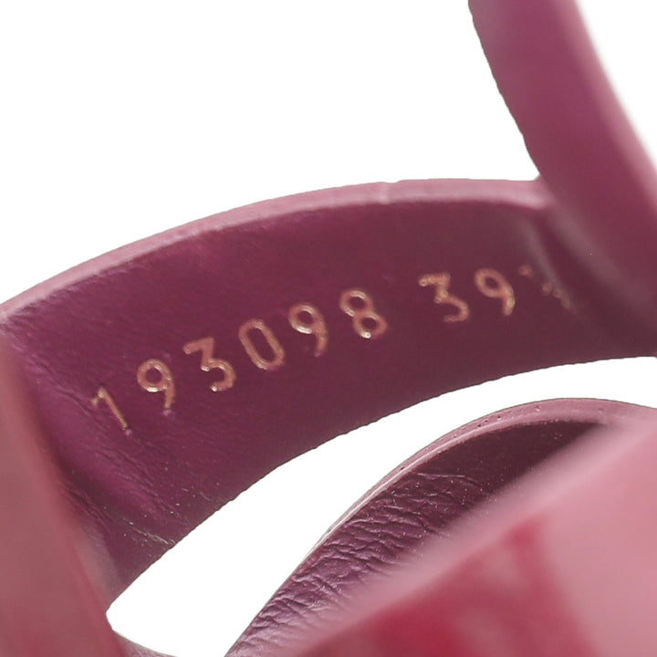 YSL Wine Tribute Sandal 39.5