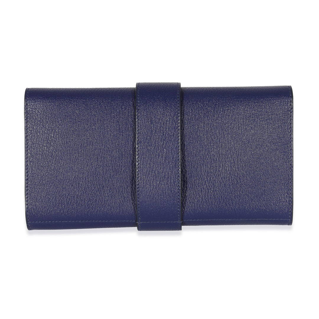 Top quality Hermes Bleu Encre Mysore Chevre Medor 23 GHW