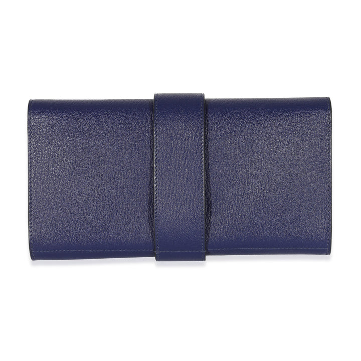 Top quality Hermes Bleu Encre Mysore Chevre Medor 23 GHW
