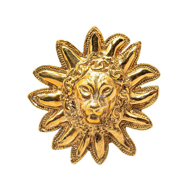 Top Quality Chanel Lion Motif Brooch Gold