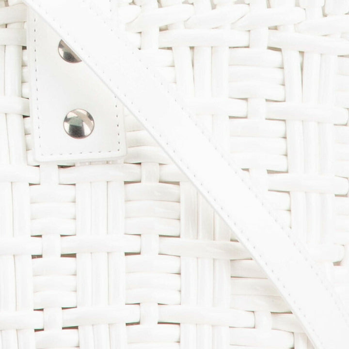 Top Quality Balenciaga Bistro Basket XS Handbag White