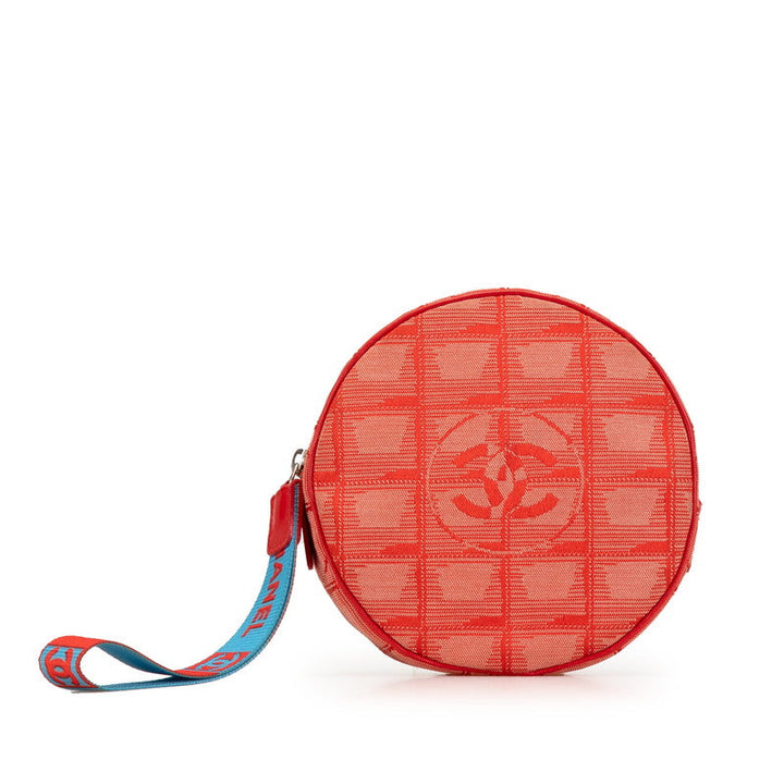 Top Quality Chanel Canvas Coco Mark Pouch Red