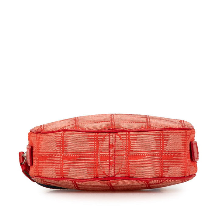 Top Quality Chanel Canvas Coco Mark Pouch Red