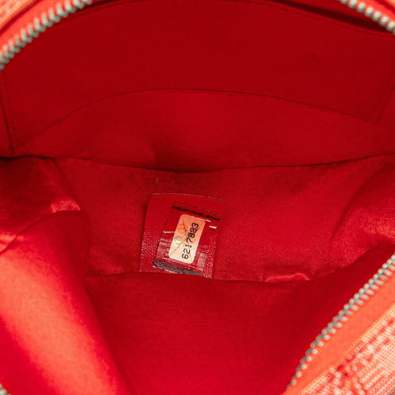 Top Quality Chanel Canvas Coco Mark Pouch Red