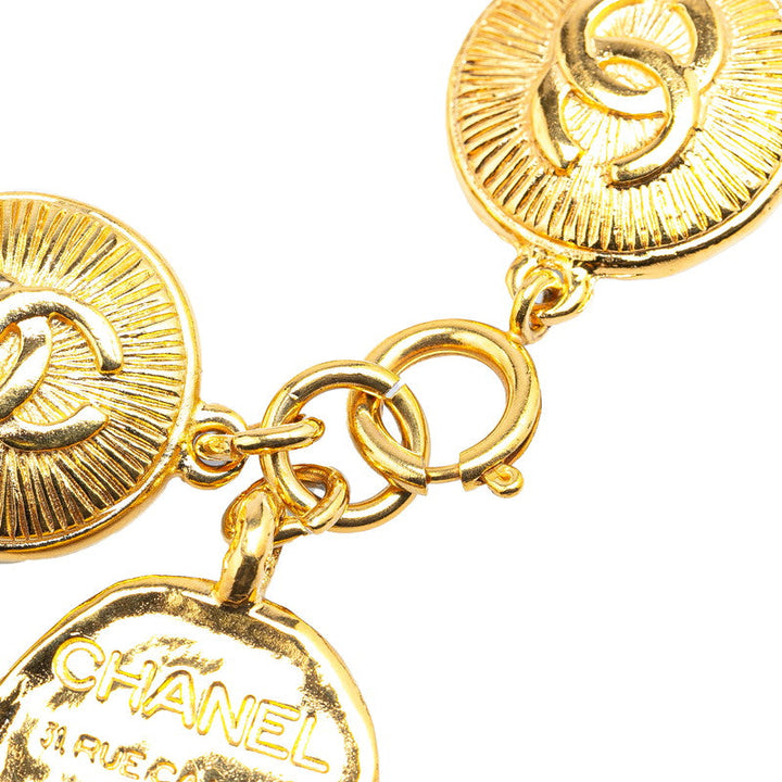 Top Quality Chanel Vintage Coco Mark Medal Bangle Bracelet