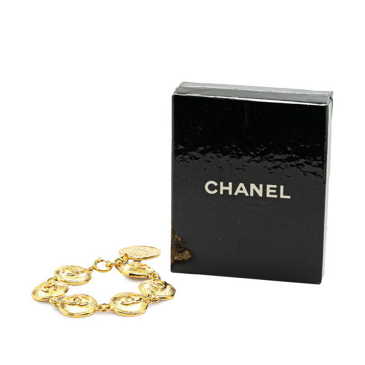 Top Quality Chanel Vintage Coco Mark Medal Bangle Bracelet