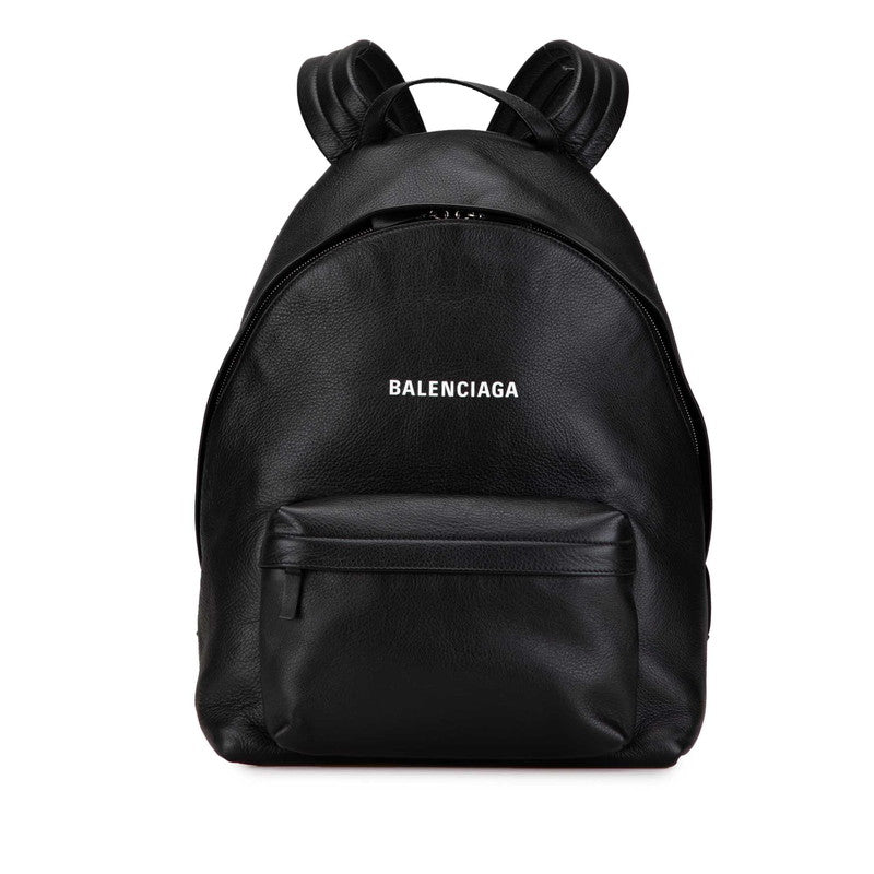 balenciaga Leather Everyday Logo Backpack 552374