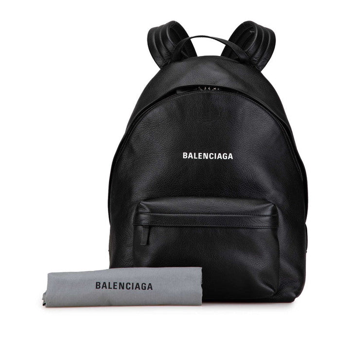 balenciaga Leather Everyday Logo Backpack 552374
