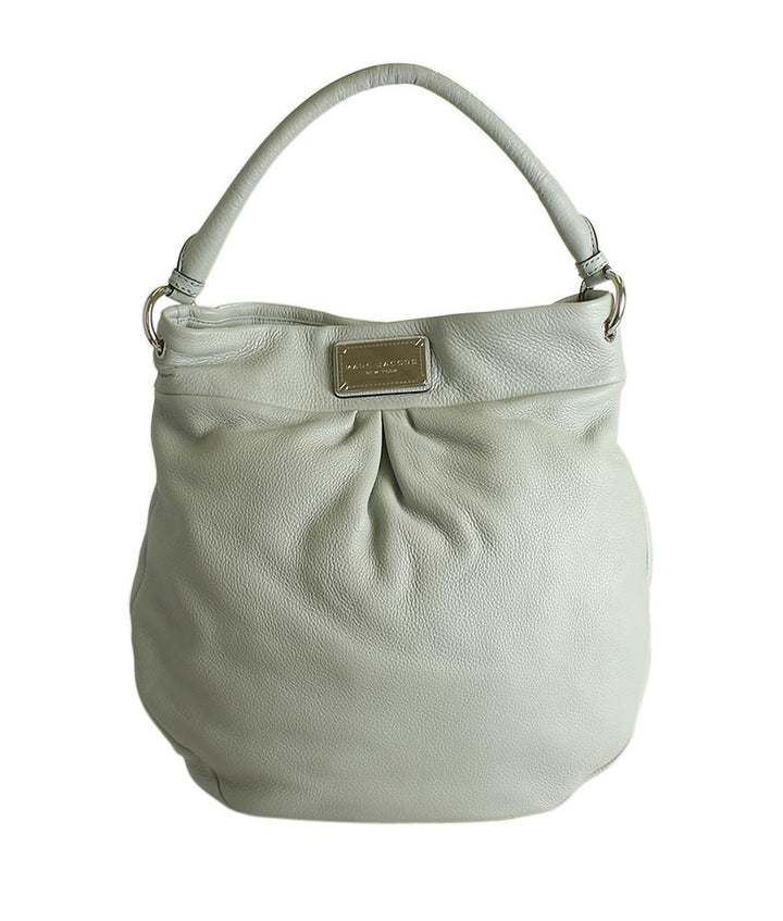 Marc Jacobs M0009407 Hillier Iced Blue Leather Hobo Bag