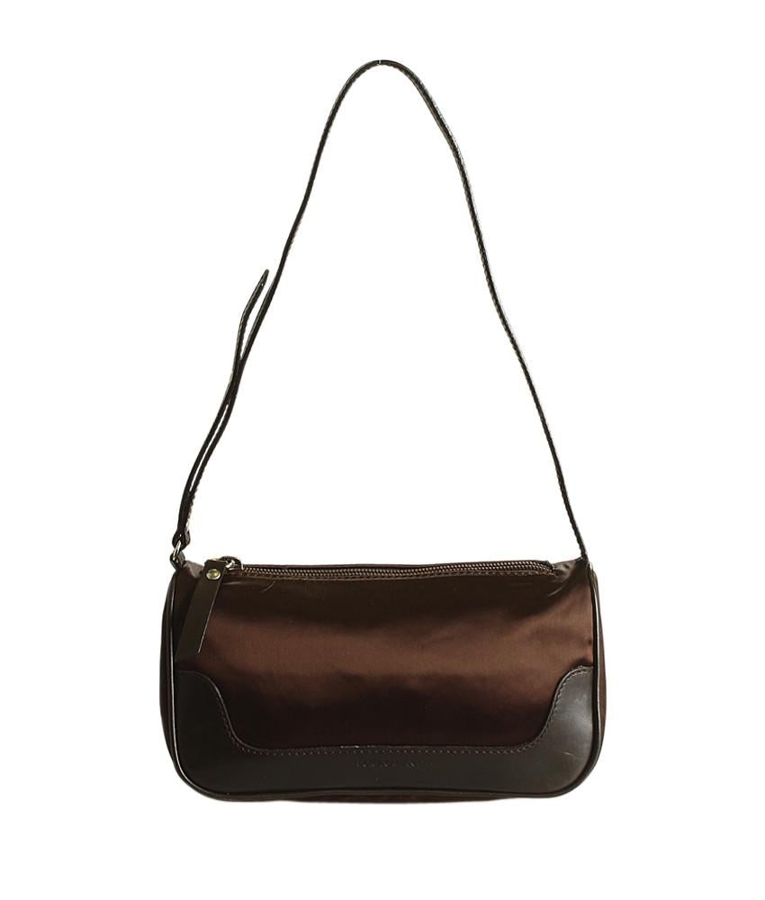 Dolce & Gabbana Brown Satin Evening Bag