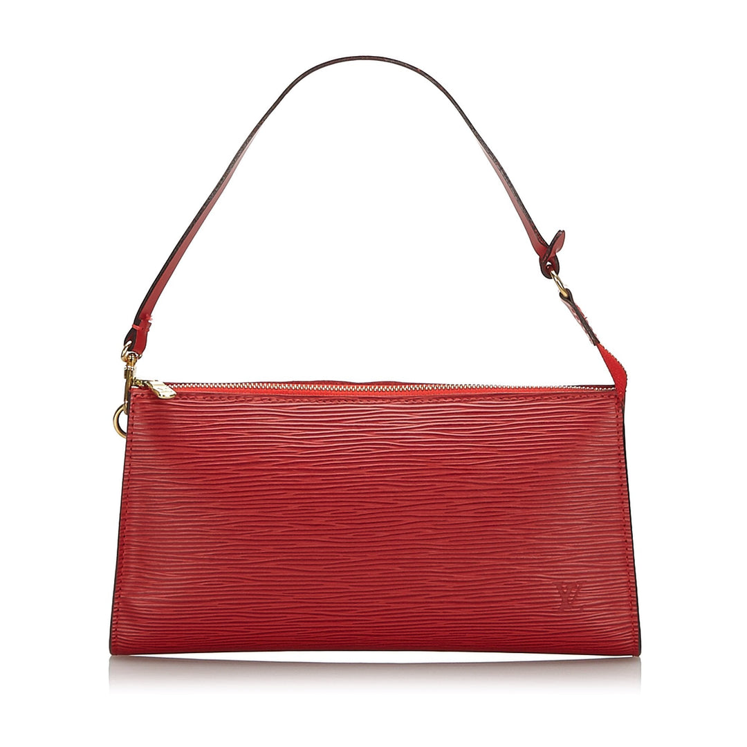 Pre-Loved Louis Vuitton Red Epi Leather Pochette Accessoires France