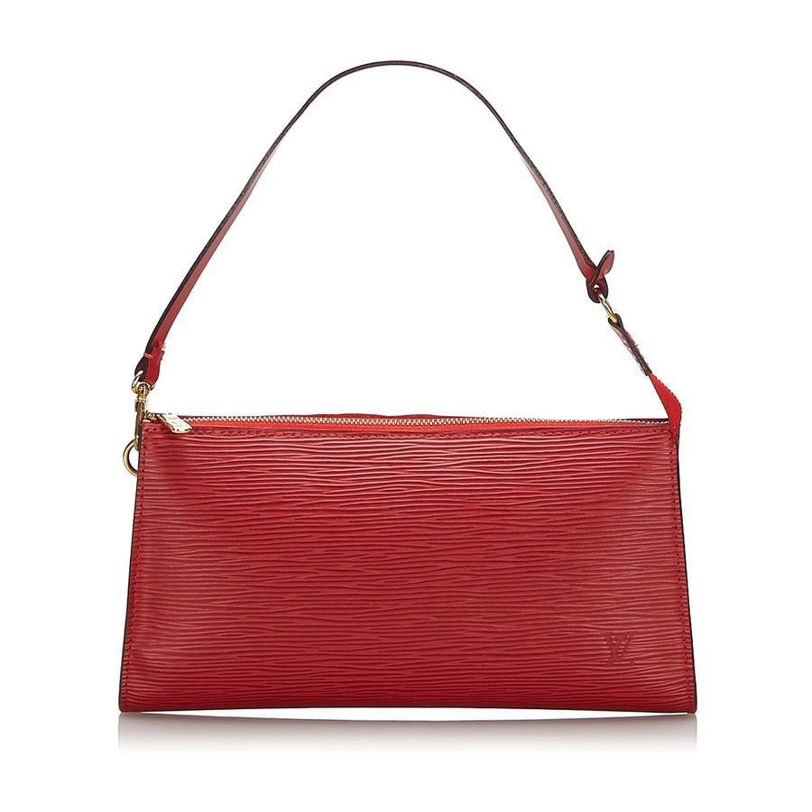 Pre-Loved Louis Vuitton Red Epi Leather Pochette Accessoires France
