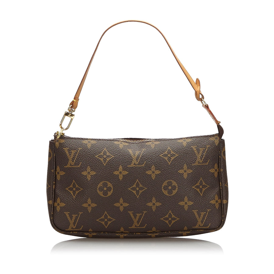 Pre-Loved Louis Vuitton Brown Monogram Pochette Accessoires France