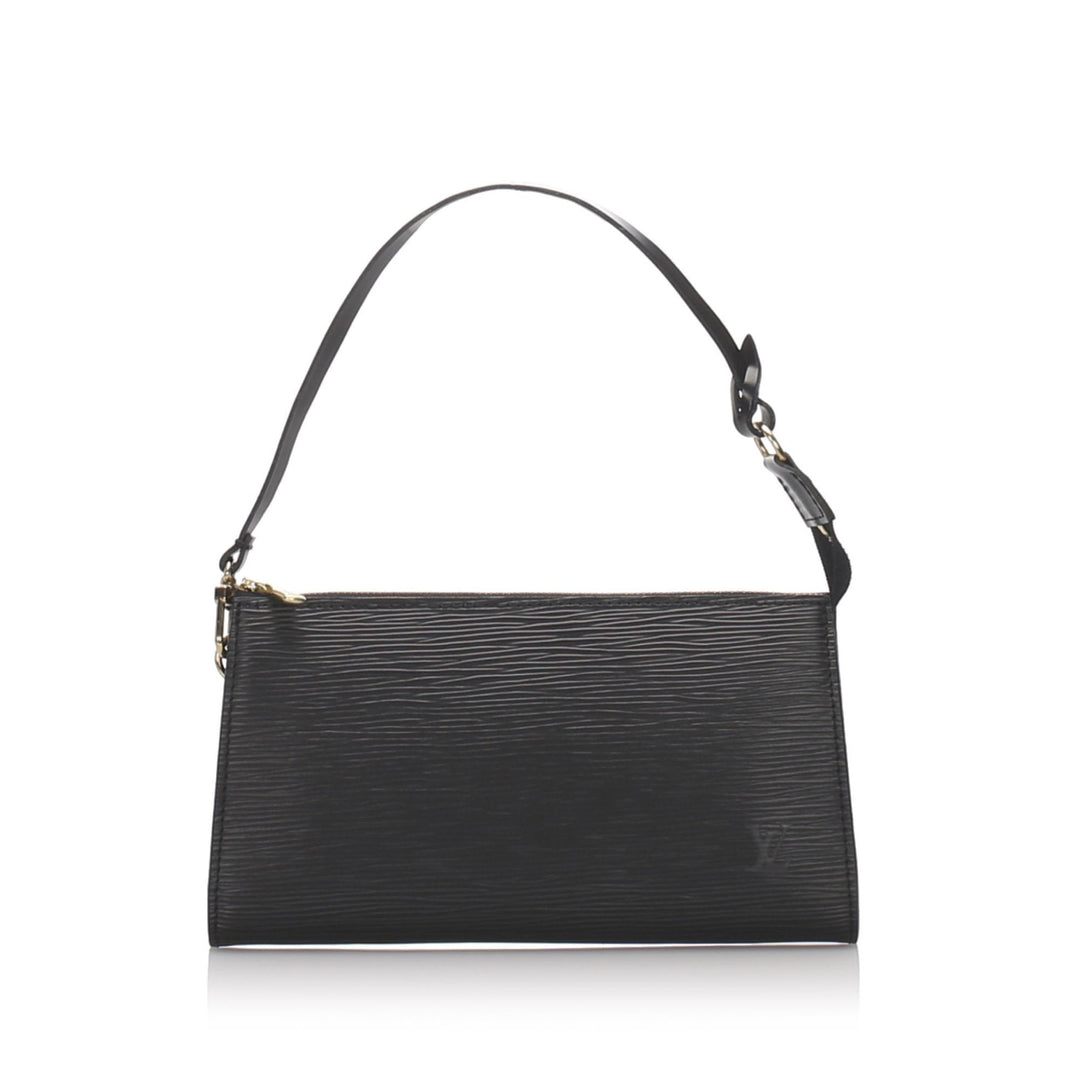 Pre-Loved Louis Vuitton Black Epi Leather Pochette Accessoires France