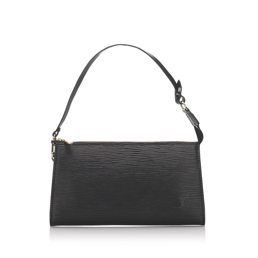 Pre-Loved Louis Vuitton Black Epi Leather Pochette Accessoires France
