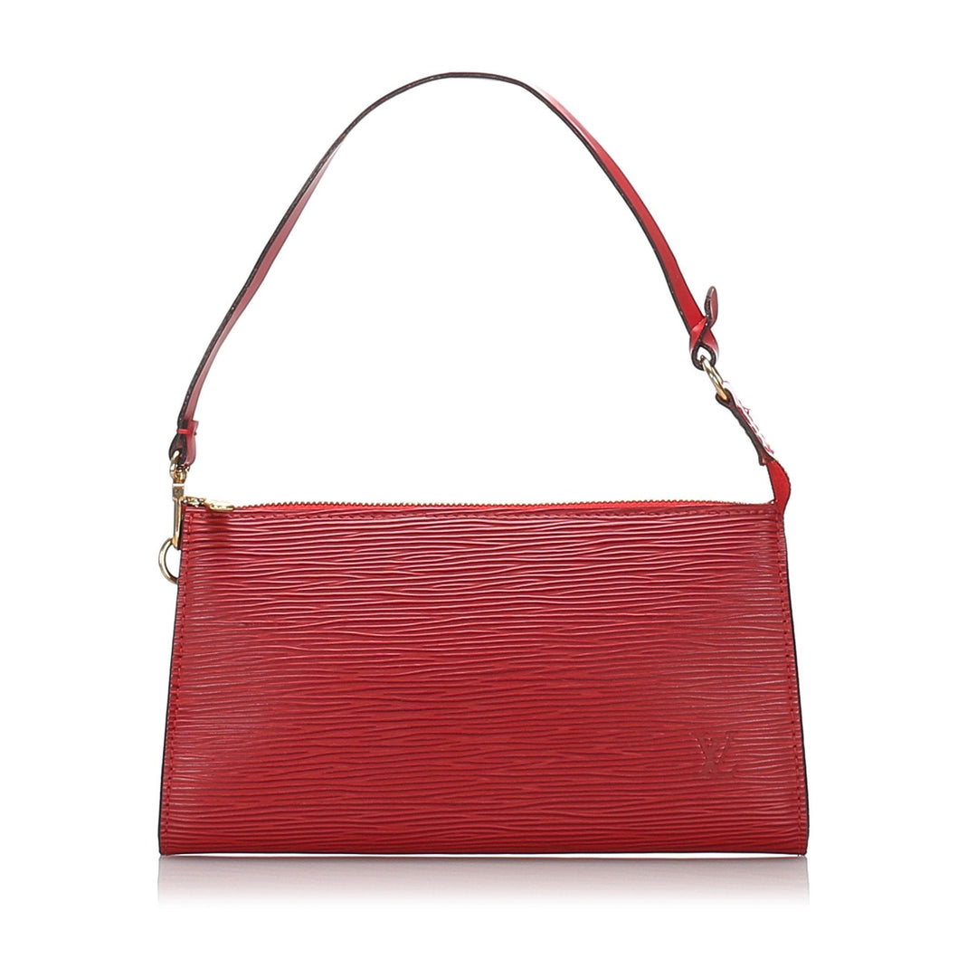 Pre-Loved Louis Vuitton Red Epi Leather Pochette Accessoires France