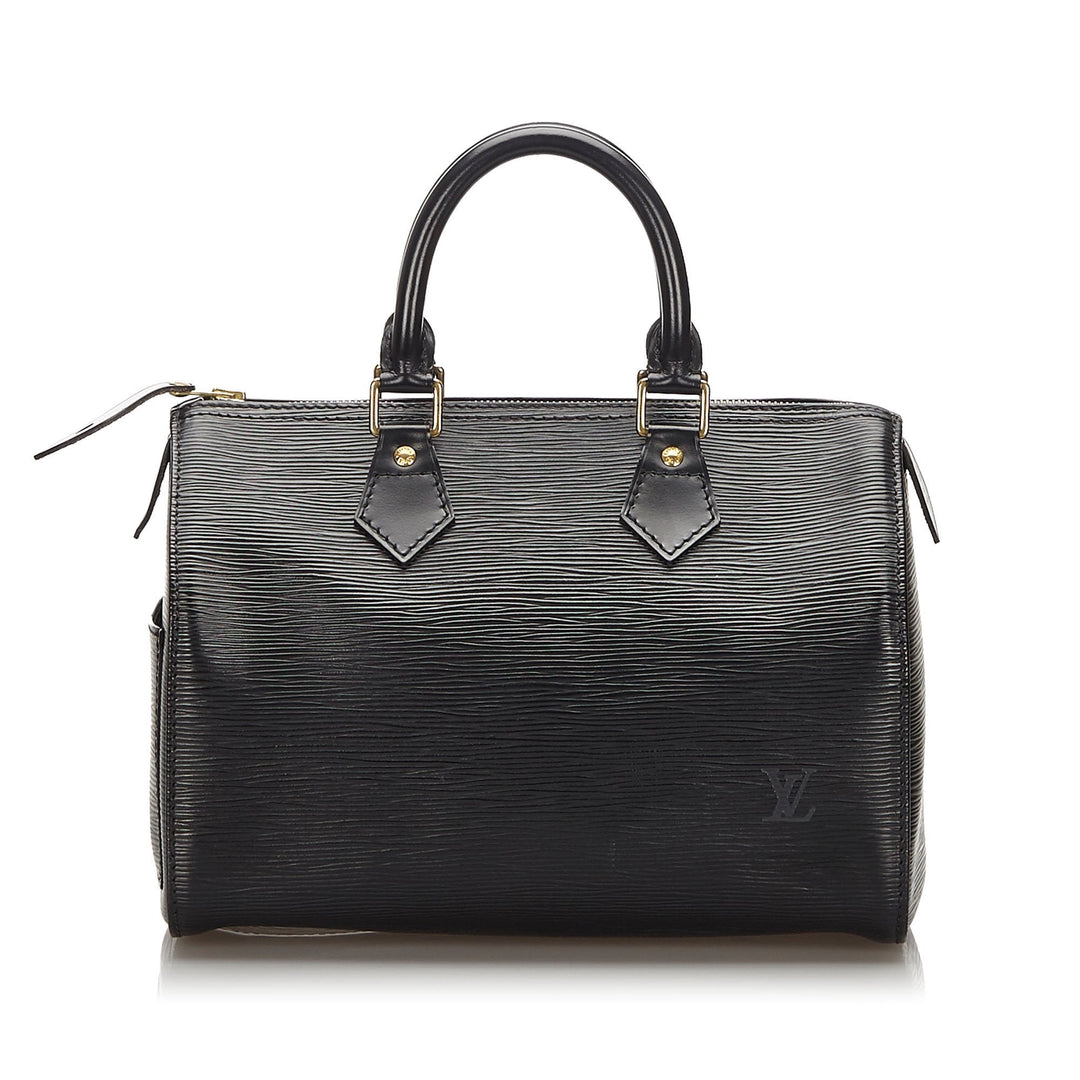 Pre-Loved Louis Vuitton Black Epi Leather Speedy 25 France