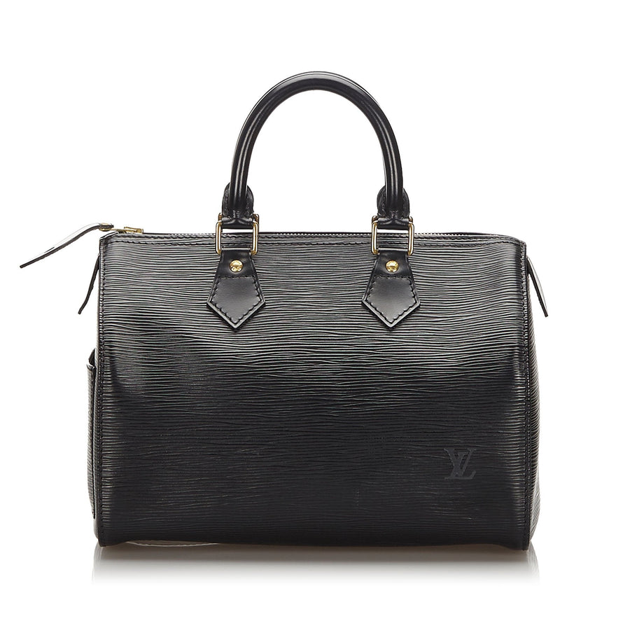 Pre-Loved Louis Vuitton Black Epi Leather Speedy 25 France