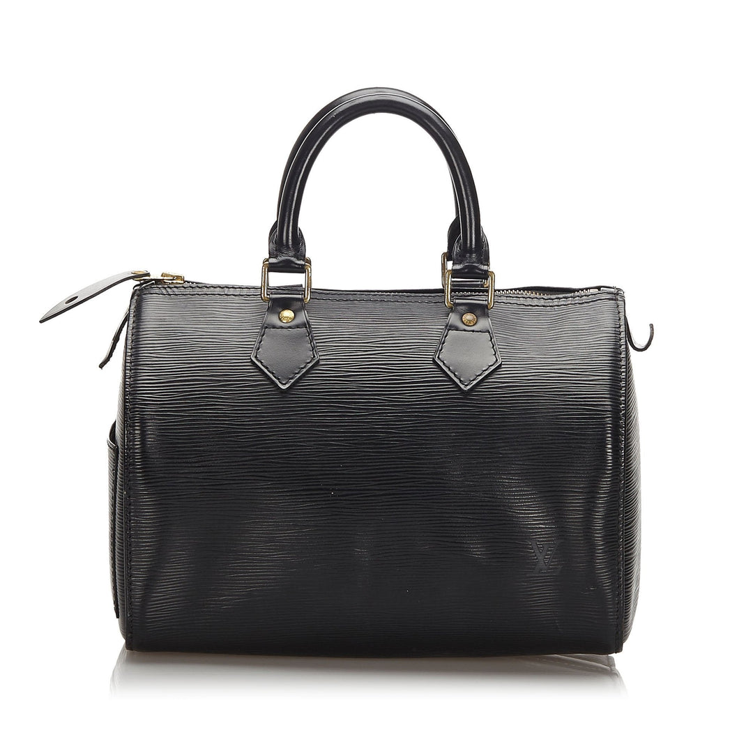 Pre-Loved Louis Vuitton Black Epi Leather Speedy 25 France
