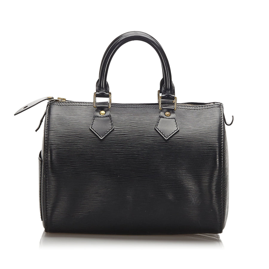 Pre-Loved Louis Vuitton Black Epi Leather Speedy 25 France