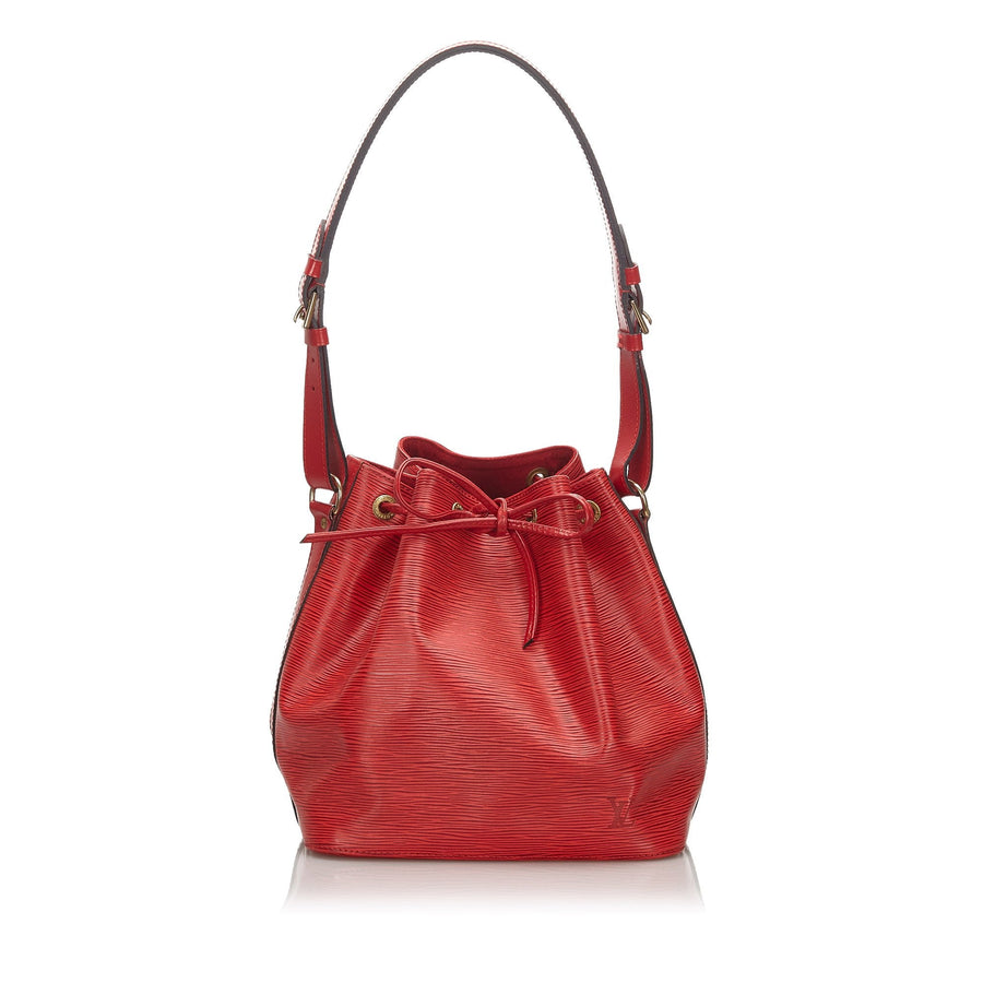 Pre-Loved Louis Vuitton Red Epi Leather Petit Noe France