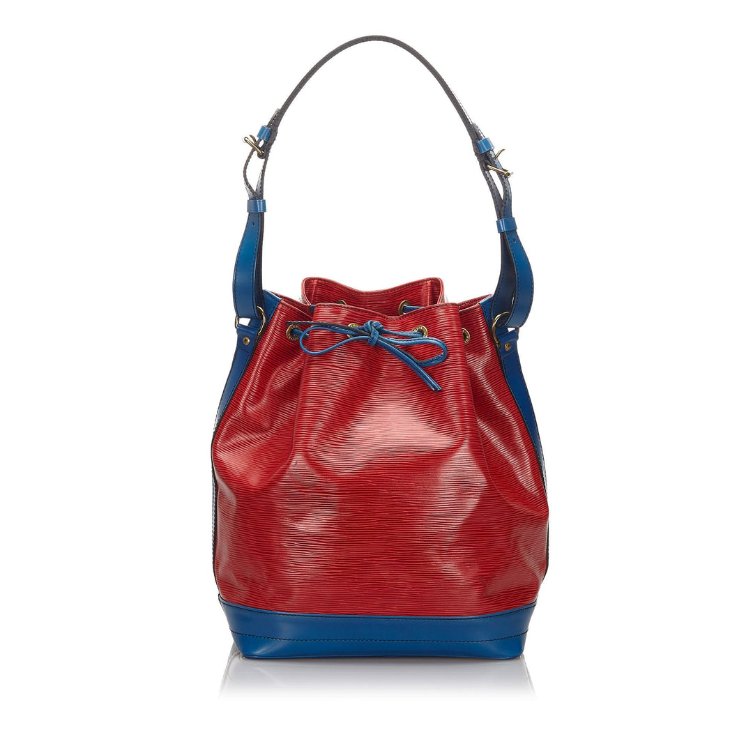 Pre-Loved Louis Vuitton Red Epi Leather Bicolor Noe France