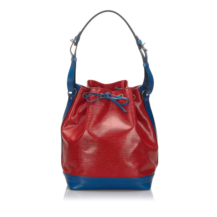 Pre-Loved Louis Vuitton Red Epi Leather Bicolor Noe France