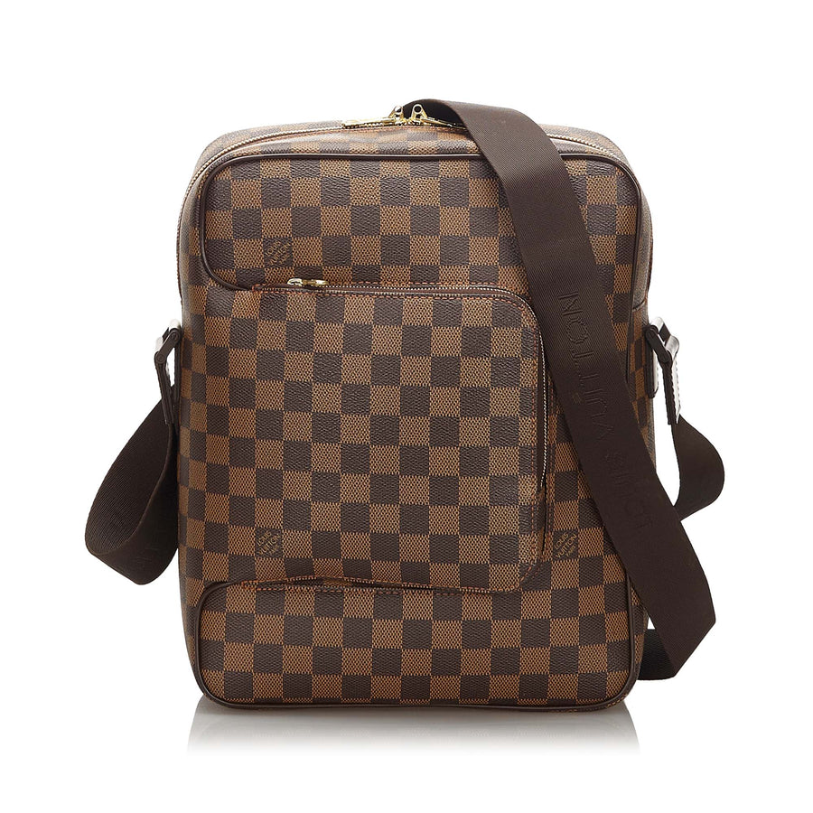 Pre-Loved Louis Vuitton Brown Damier Canvas Ebene Olav MM Spain