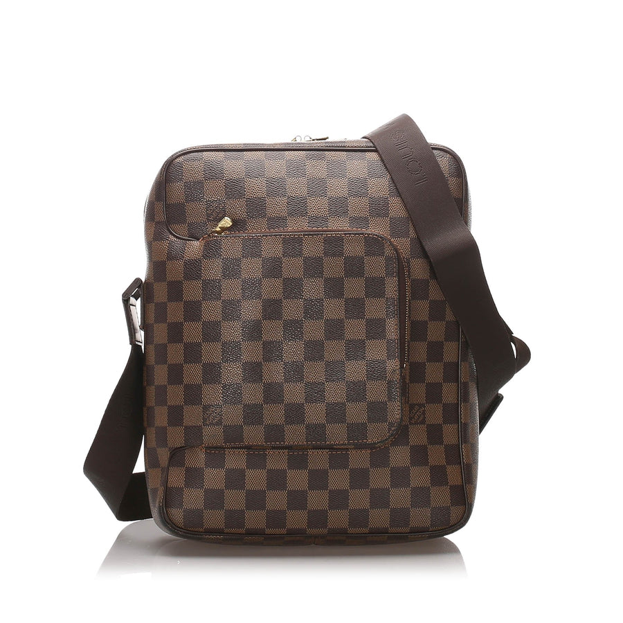 Pre-Loved Louis Vuitton Brown Damier Canvas Ebene Olav MM Spain