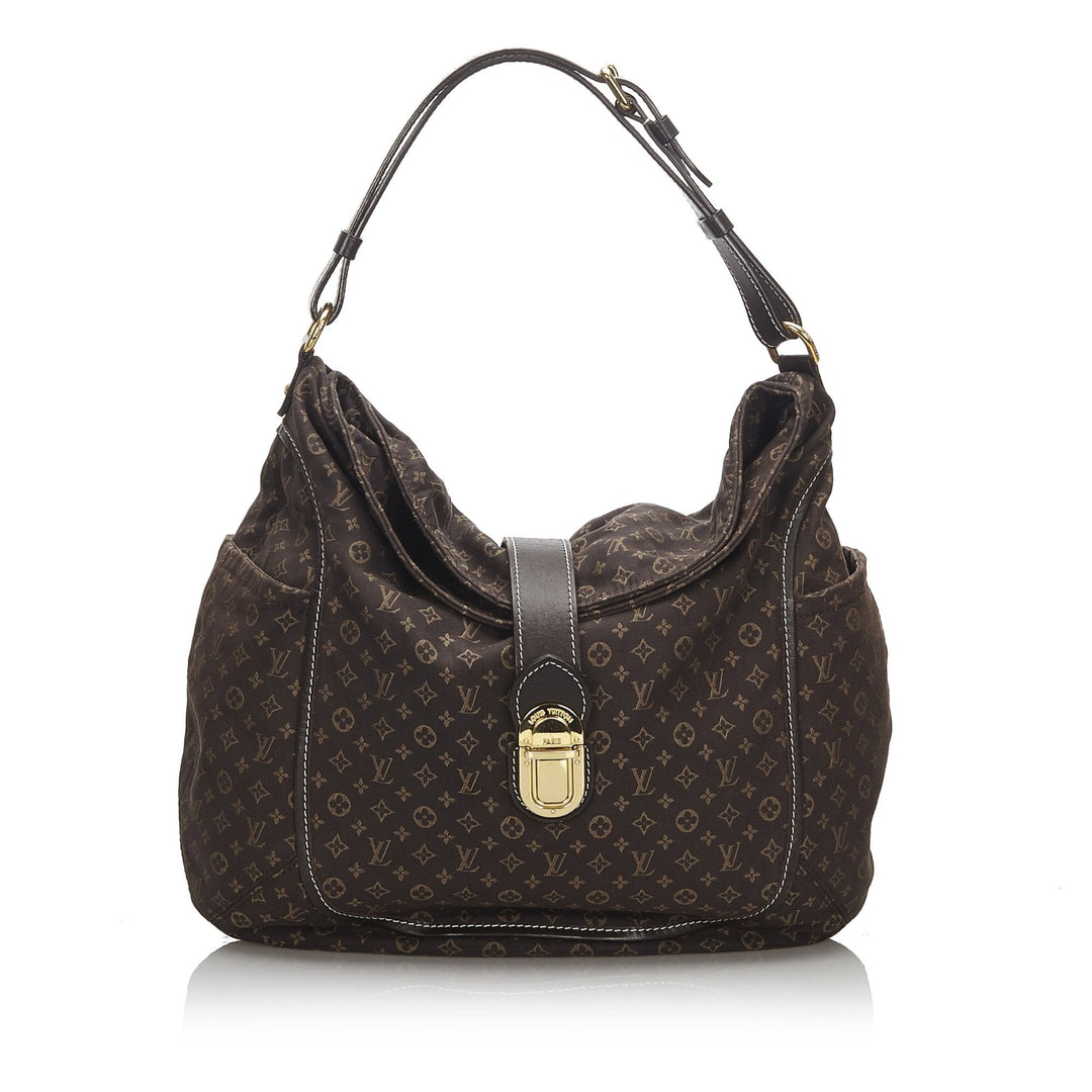 Pre-Loved Louis Vuitton Brown Cotton Fabric Mini Lin Romance Hobo Bag France