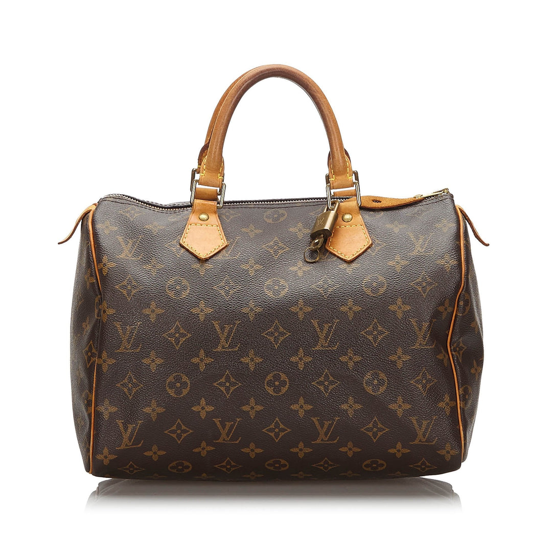 Pre-Loved Louis Vuitton Brown Monogram Canvas Speedy 30 France