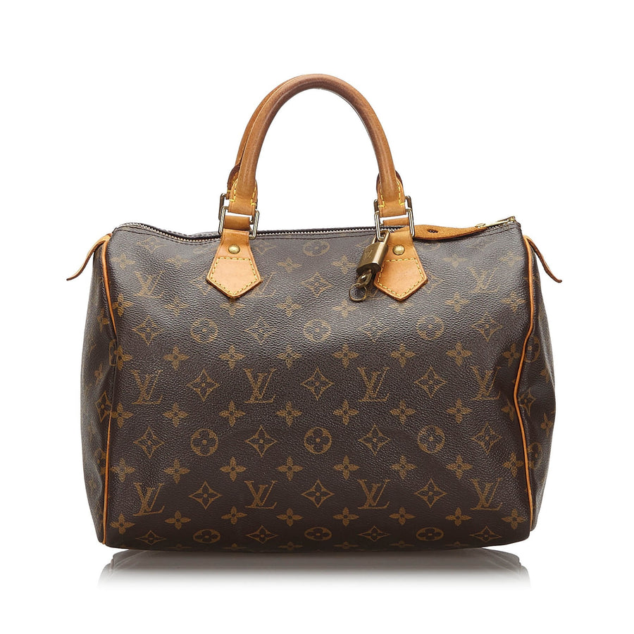 Pre-Loved Louis Vuitton Brown Monogram Canvas Speedy 30 France