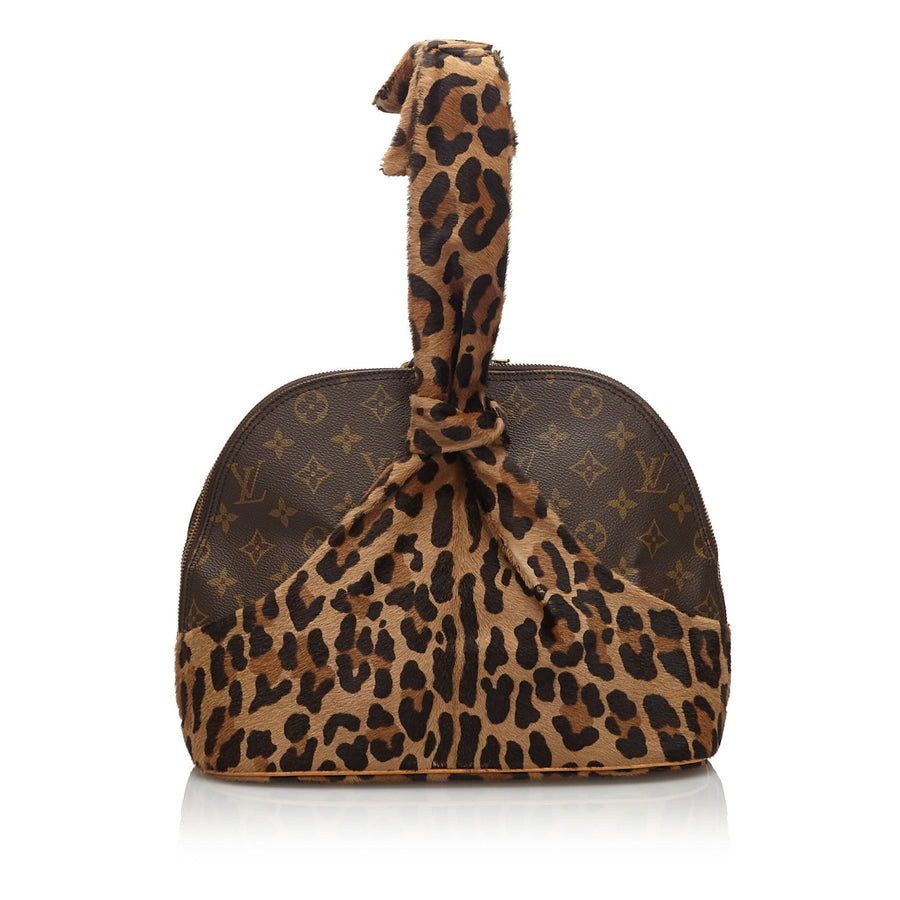 Pre-Loved Louis Vuitton Brown Azzedine Alaia Monogram Leopard Alma France