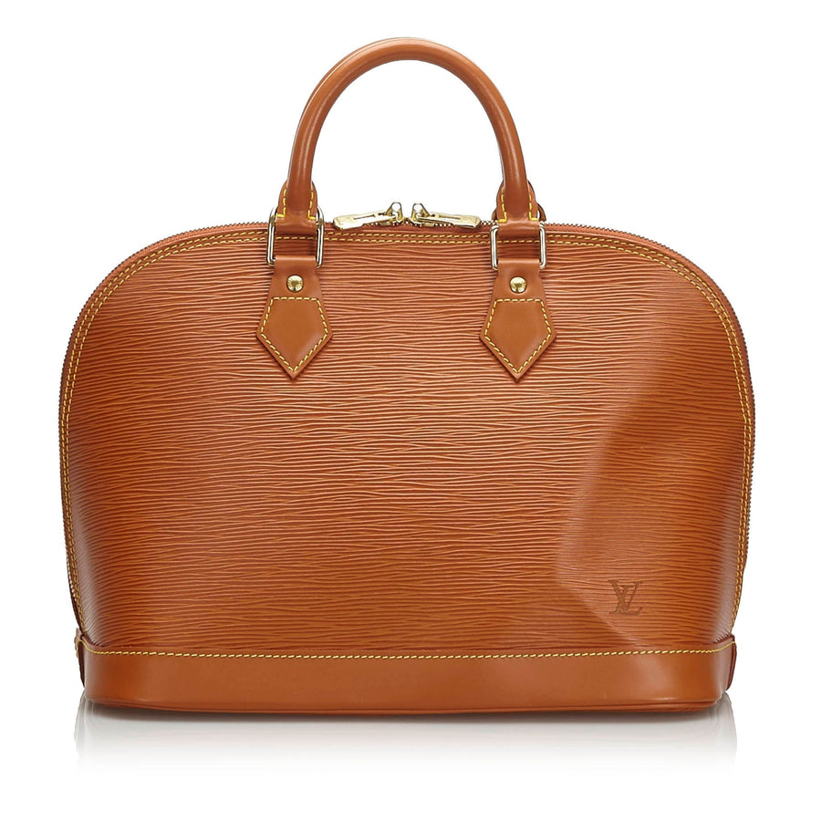 Pre-Loved Louis Vuitton Orange Epi Leather Alma PM France