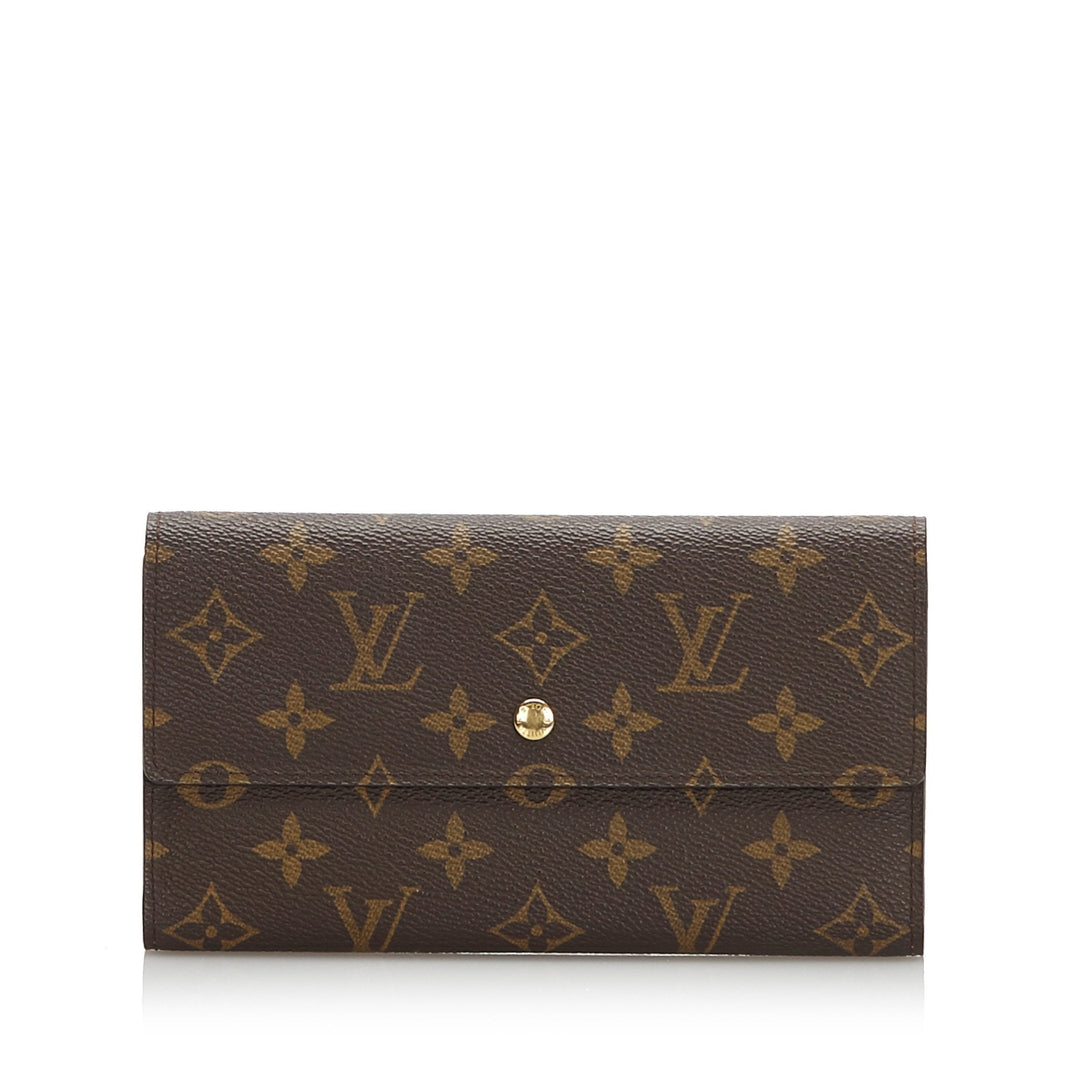 Pre-Loved Louis Vuitton Brown Monogram Porte Tresor International Wallet France