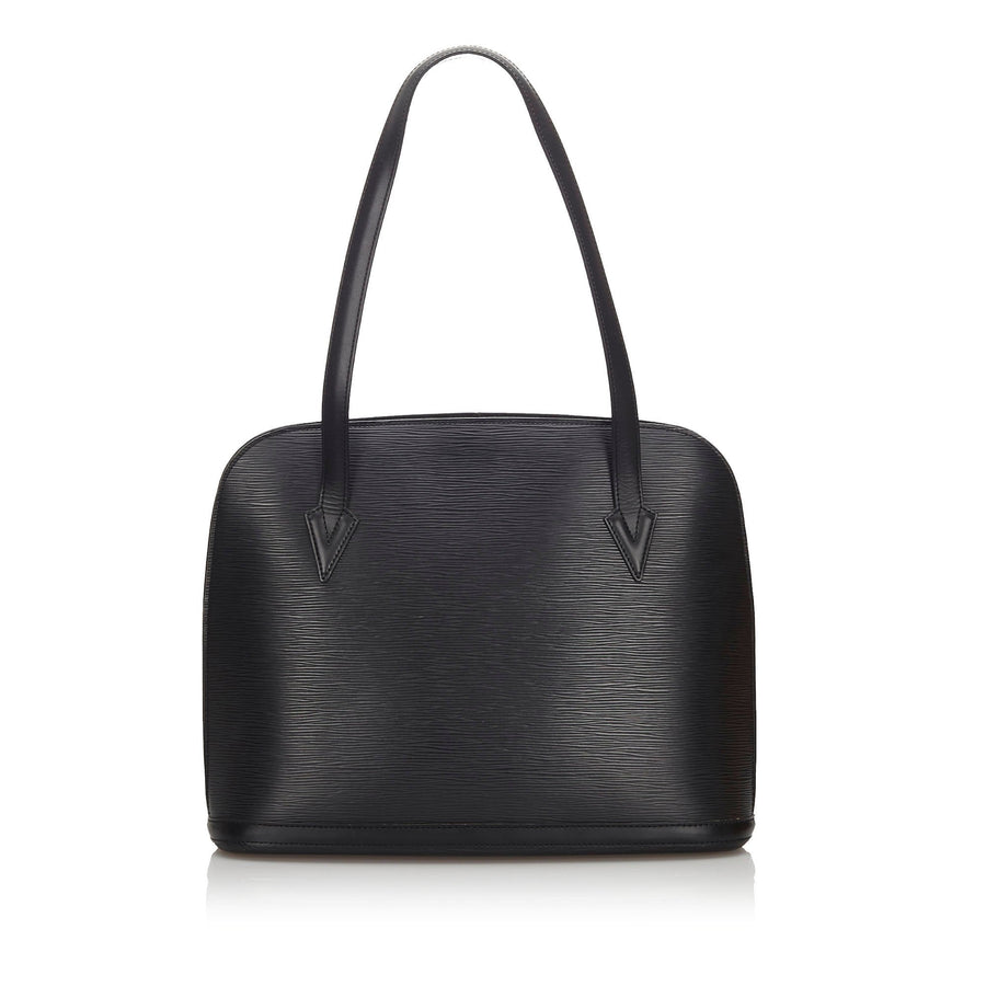 Pre-Loved Louis Vuitton Black Epi Leather Lussac France
