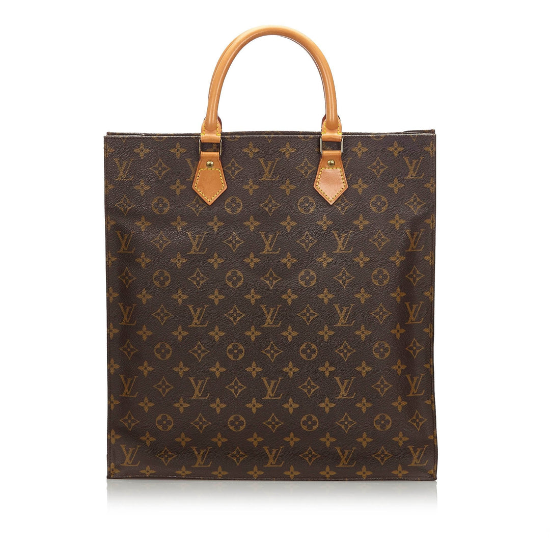 Pre-Loved Louis Vuitton Brown Monogram Canvas Sac Plat France