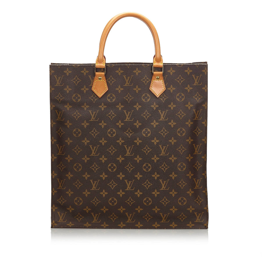 Pre-Loved Louis Vuitton Brown Monogram Canvas Sac Plat France