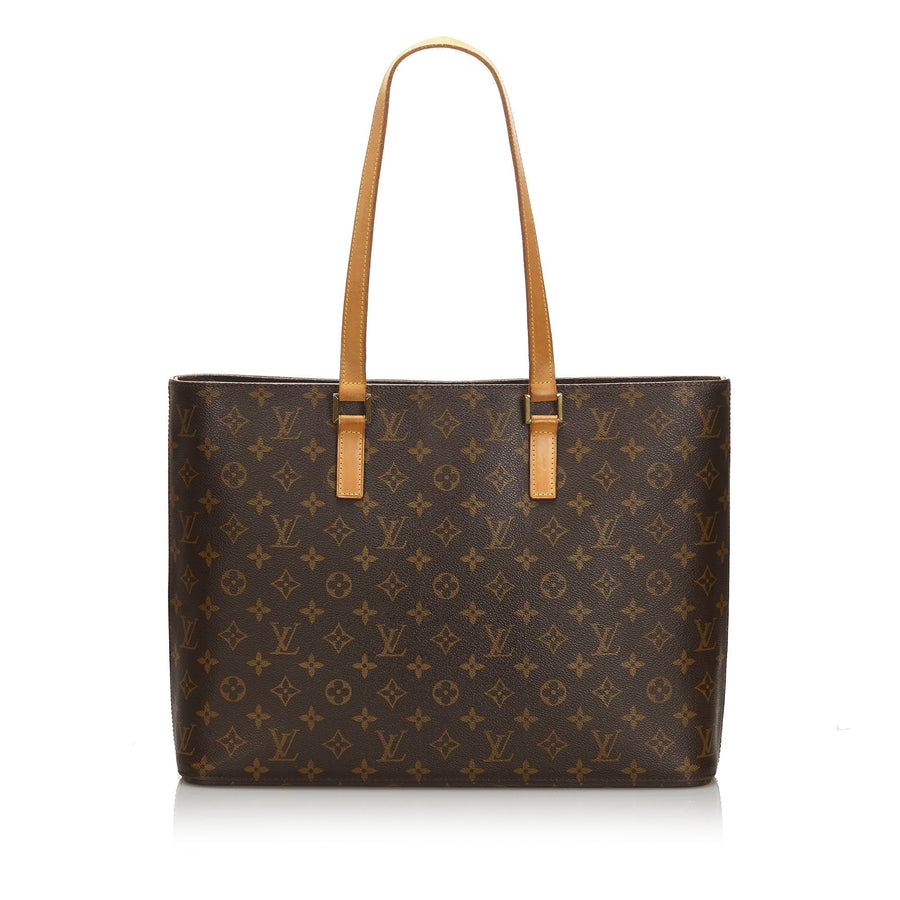 Pre-Loved Louis Vuitton Brown Monogram Canvas Luco Tote Spain