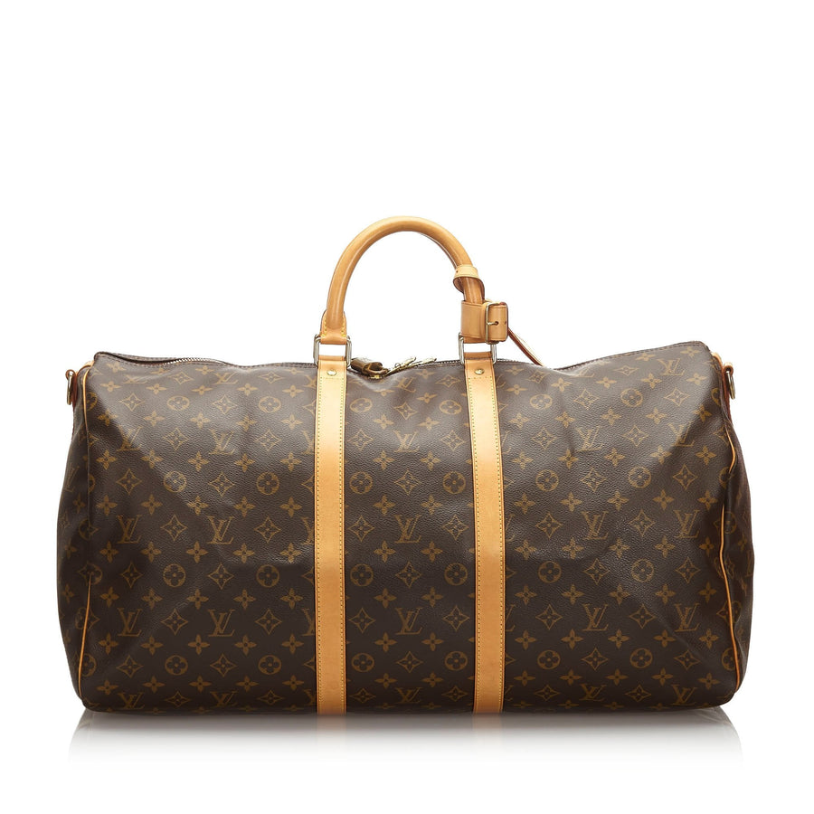 Pre-Loved Louis Vuitton Brown Monogram Canvas Keepall 55 France