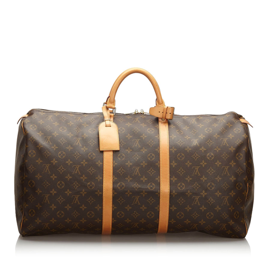 Pre-Loved Louis Vuitton Brown Monogram Canvas Keepall 60 France