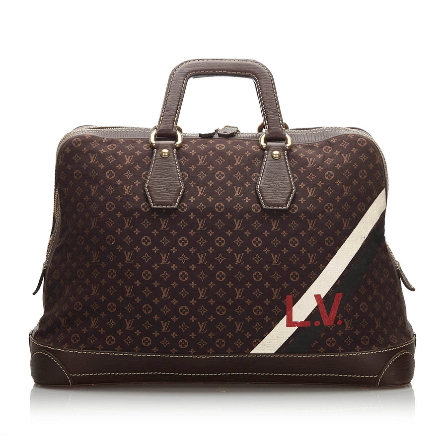 Pre-Loved Louis Vuitton Monogram Mini Lin Initiales Isfahan Travel Bag