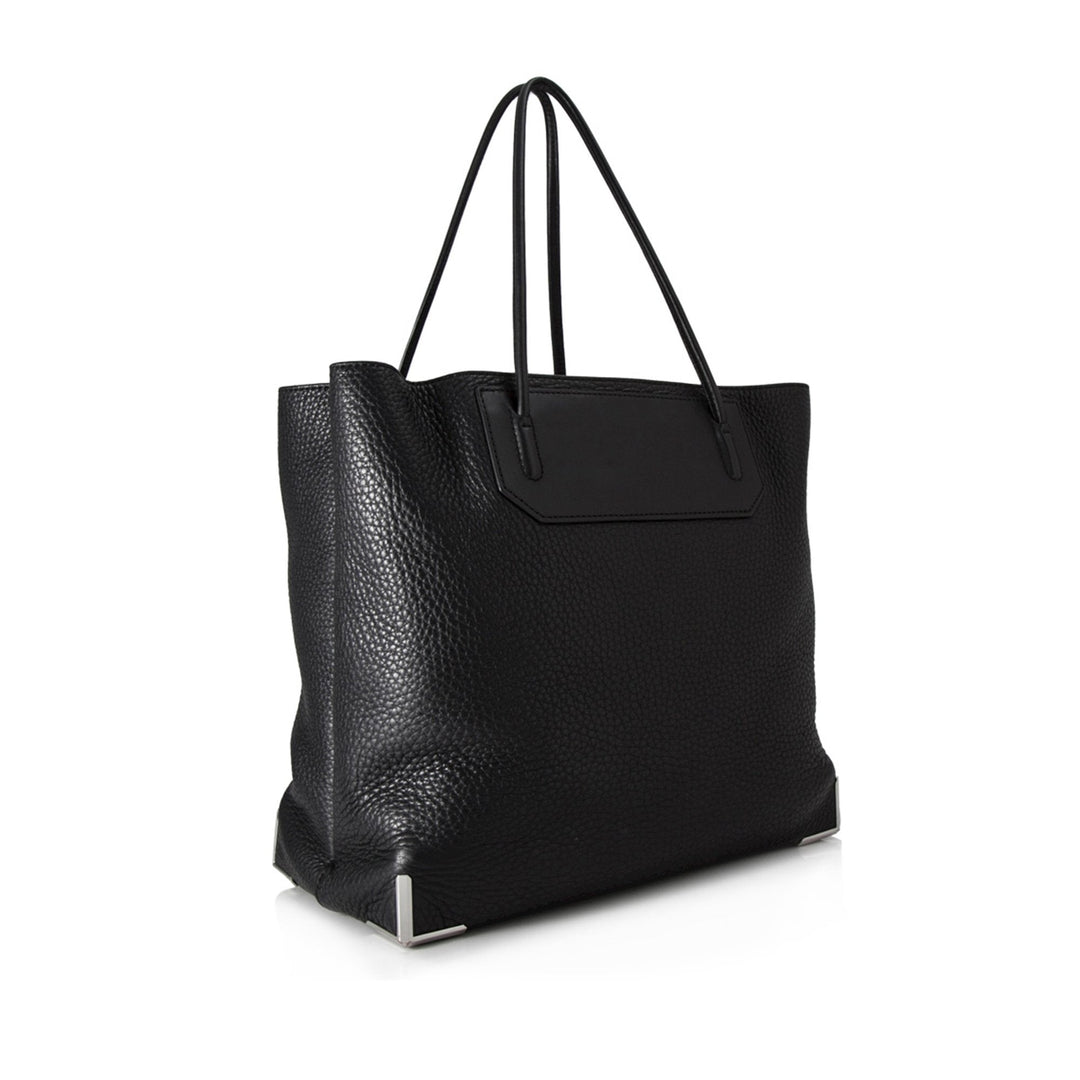 Pre-Loved Alexander Wang Black Calf Leather Large Prisma Tote Italy