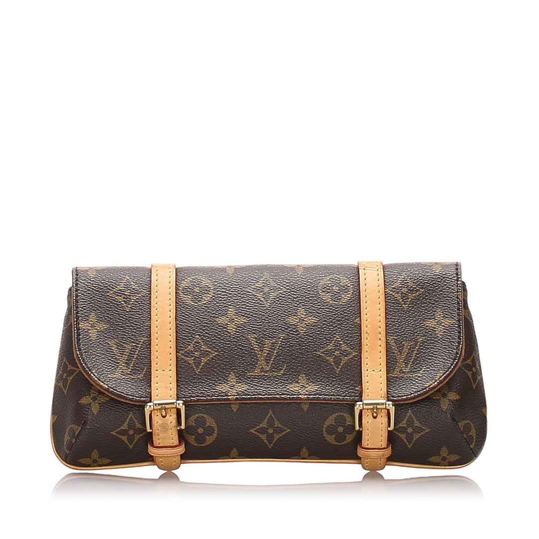 Pre-Loved Louis Vuitton Brown Monogram Pochette Marelle Belt Bag France