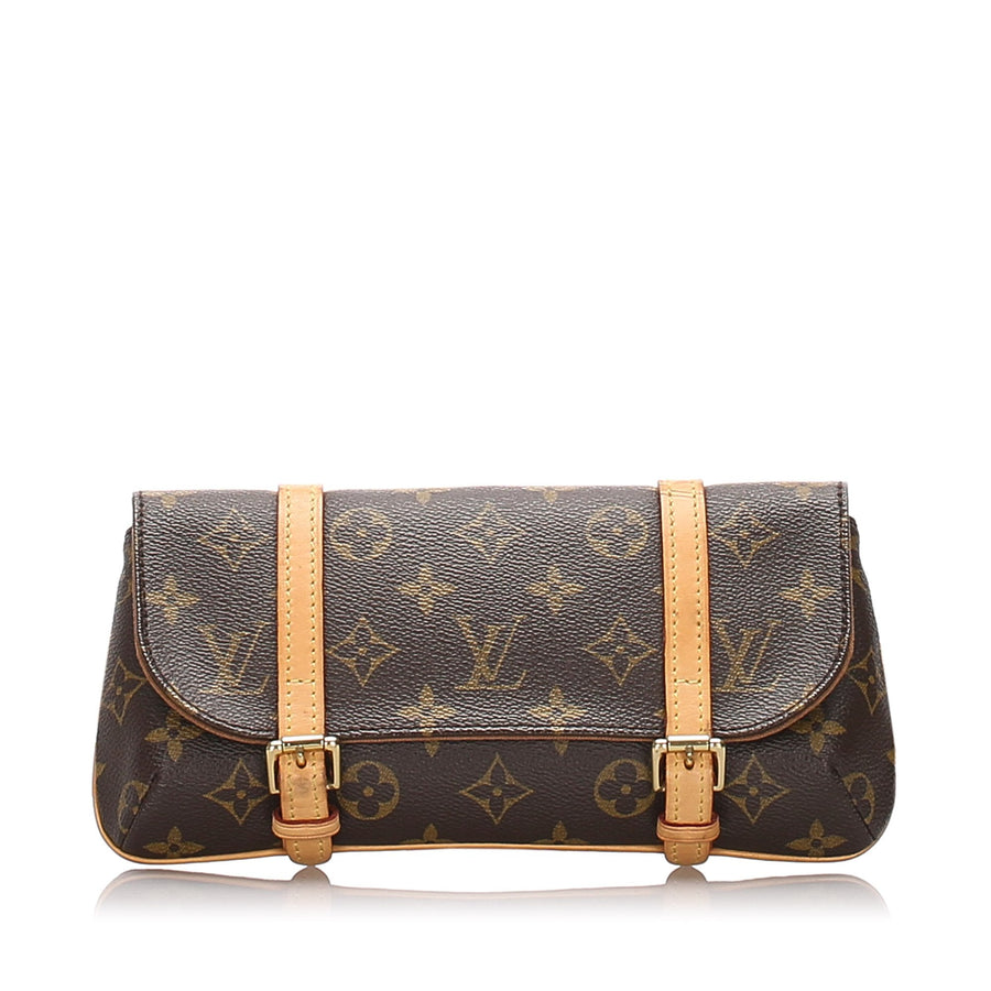 Pre-Loved Louis Vuitton Brown Monogram Pochette Marelle Belt Bag France
