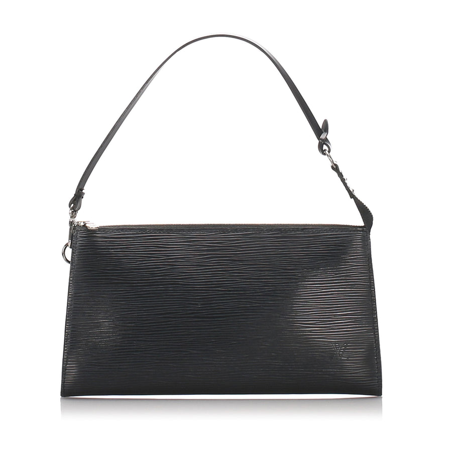 Pre-Loved Louis Vuitton Black Epi Leather Pochette Accessoires France