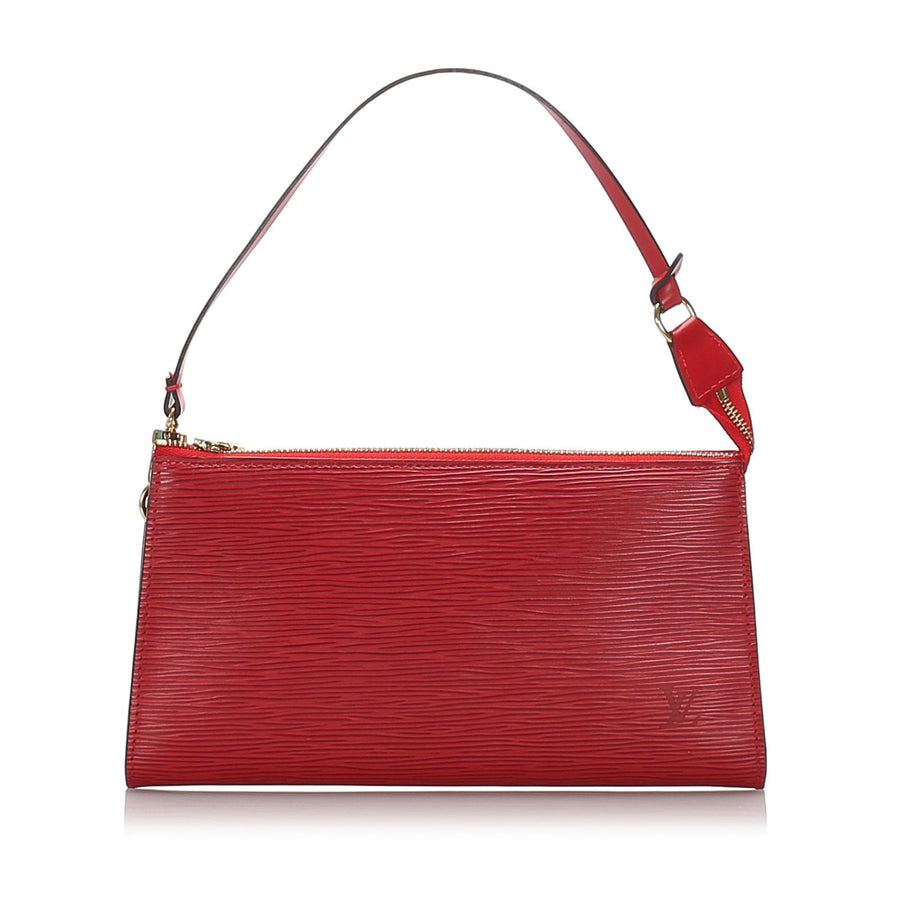 Pre-Loved Louis Vuitton Red Epi Leather Pochette Accessoires France