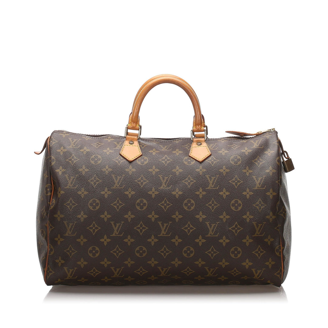 Pre-Loved Louis Vuitton Brown Monogram Canvas Speedy 40 France